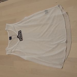 NWT Angie Sheer White Tank Top